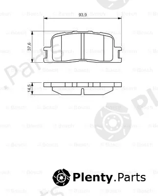 Bosch 0986494359 — Brake Pad Set, disc brake