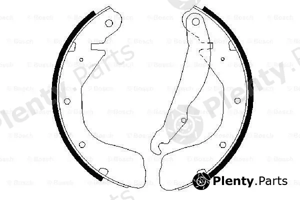 Bosch 0986487263 — Brake Shoe Set