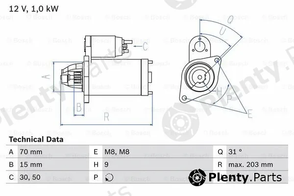 Bosch 0986019940 — Starter