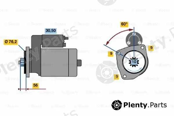 Bosch 0001121010 — Starter