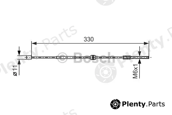 Bosch 1987477667 — Cable Pull, parking brake