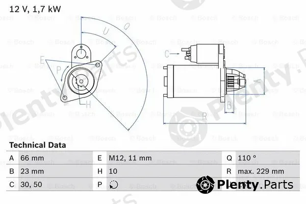 Bosch 0986025230 — Starter