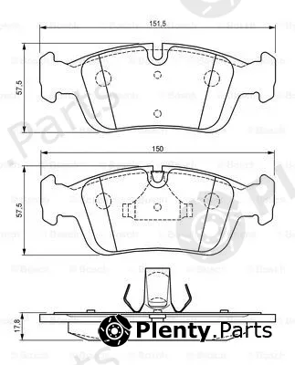 Bosch 0986494015 — Brake Pad Set, disc brake