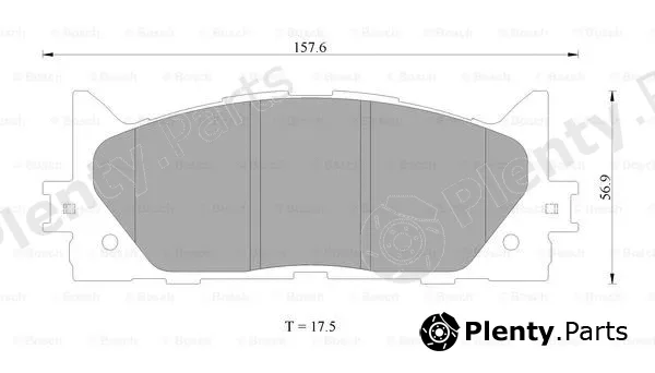 Bosch 0986AB2299 — Brake Pad Set, disc brake