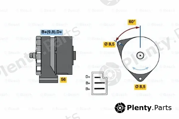 Bosch 0120488118 — Alternator