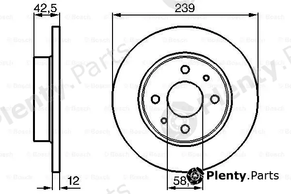 Bosch 0986478747 — Brake Disc