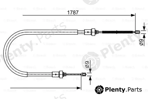 Bosch 1987482410 — Cable Pull, parking brake