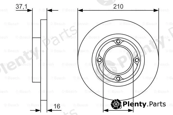Bosch 0986479U96 — Brake Disc