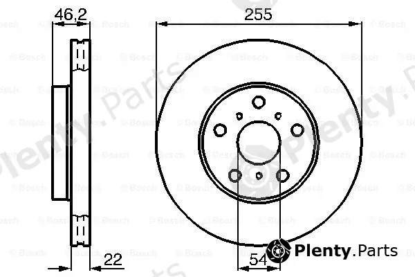 Bosch 0986478725 — Brake Disc