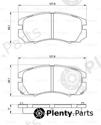 Bosch 0986424211 — Brake Pad Set, disc brake