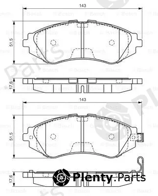 Bosch 0986495059 — Brake Pad Set, disc brake