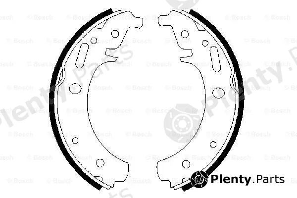 Bosch 0986487223 — Brake Shoe Set