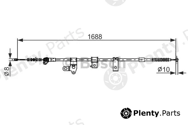 Bosch 1987482306 — Cable Pull, parking brake