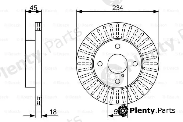 Bosch 0986479V65 — Brake Disc