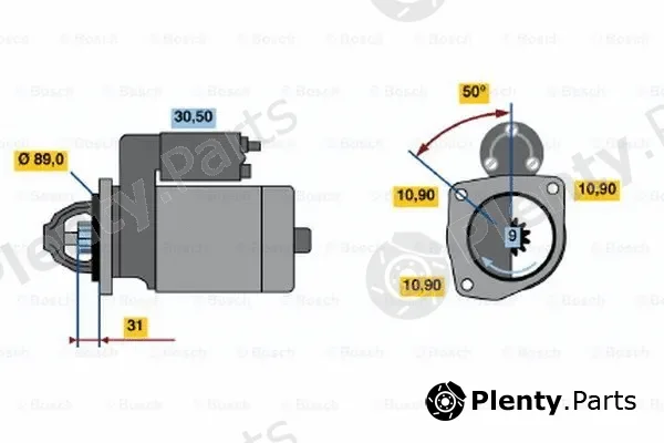 Bosch 0001365004 — Starter