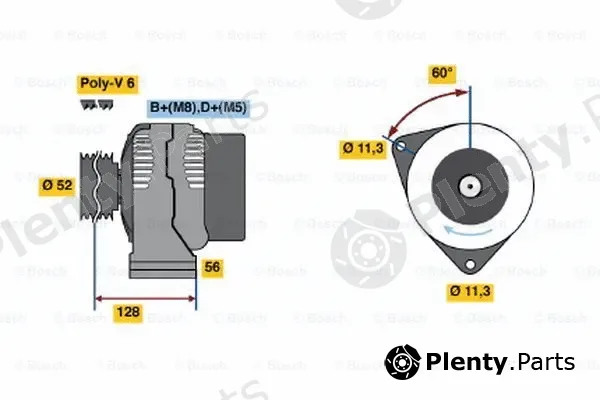 Bosch 0123510096 — Alternator