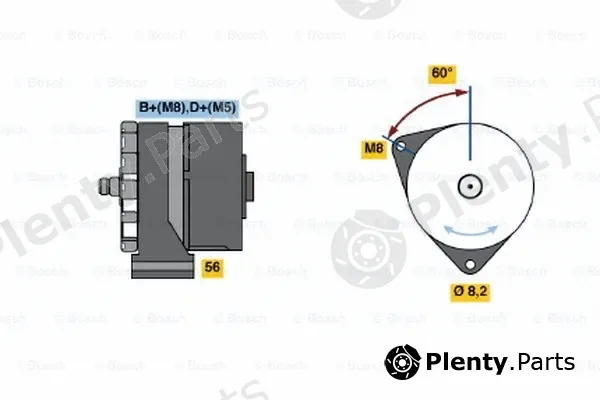Bosch 0120489362 — Alternator