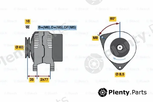 Bosch 0123310055 — Alternator