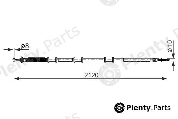 Bosch 1987482891 — Cable Pull, parking brake