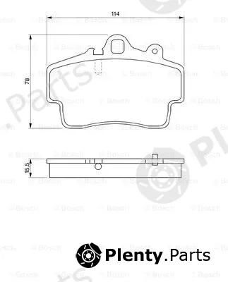 Bosch 0986424570 — Brake Pad Set, disc brake
