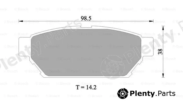 Bosch 0986505945 — Brake Pad Set, disc brake