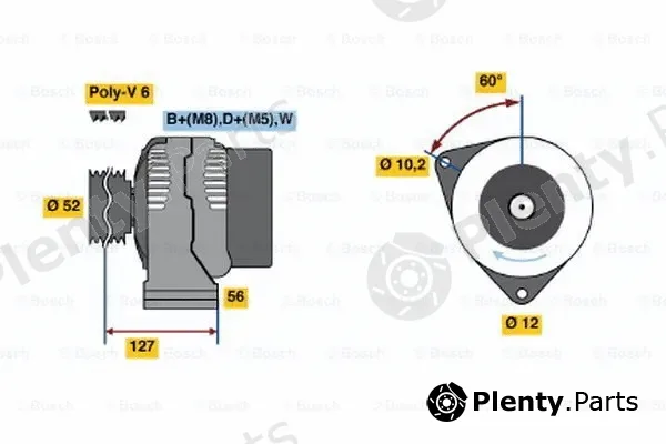 Bosch 0123310041 — Alternator