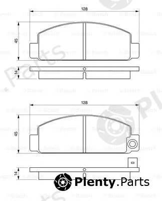 Bosch 0986424426 — Brake Pad Set, disc brake