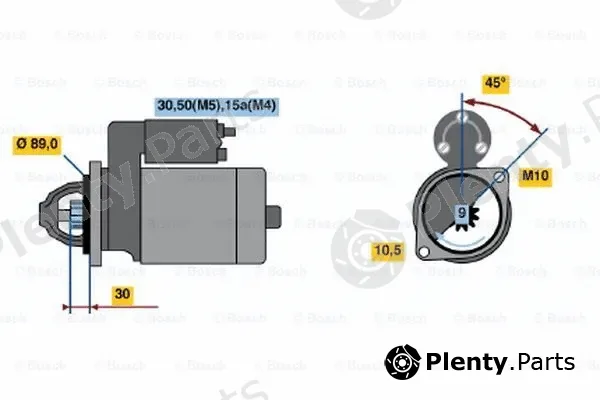 Bosch 0986015740 — Starter