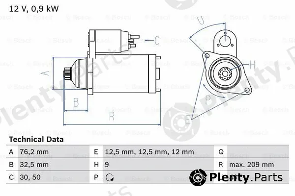 Bosch 0986019890 — Starter