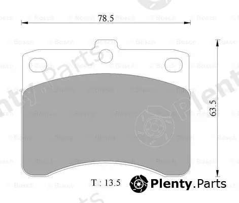 Bosch 0986AB2435 — Brake Pad Set, disc brake