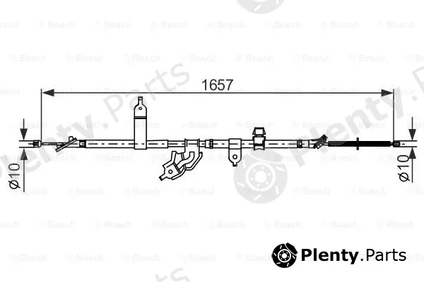 Bosch 1987482463 — Cable Pull, parking brake