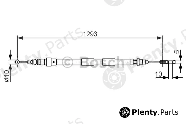 Bosch 1987477630 — Cable Pull, parking brake