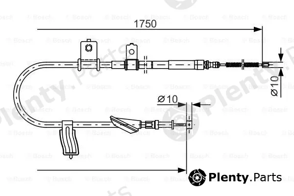 Bosch 1987482352 — Cable Pull, parking brake