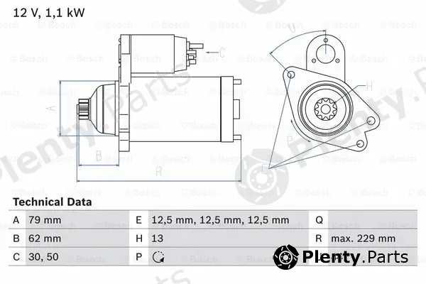 Bosch 0986029110 — Starter