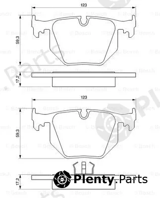 Bosch 0986424365 — Brake Pad Set, disc brake
