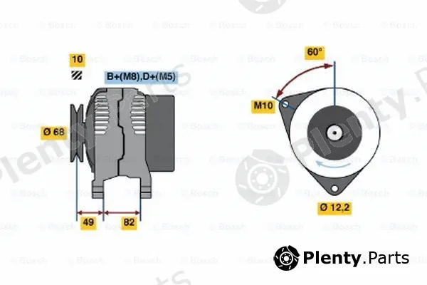 Bosch 0123315500 — Alternator