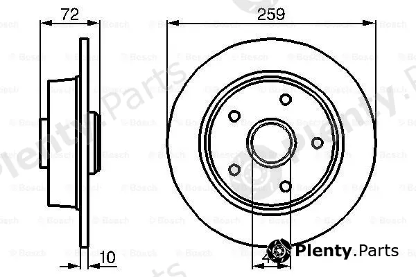 Bosch 0986478700 — Brake Disc