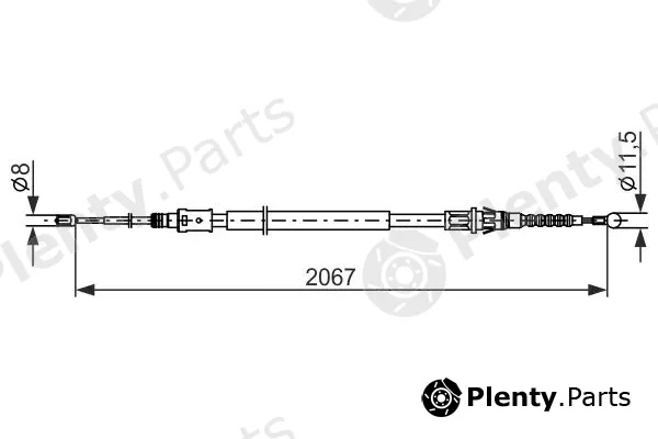 Bosch 1987482869 — Cable Pull, parking brake