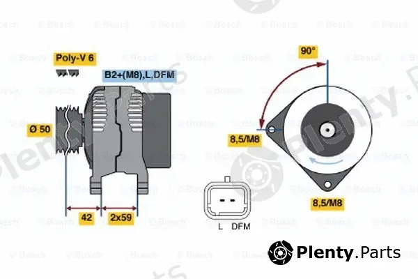 Bosch 0986047370 — Alternator