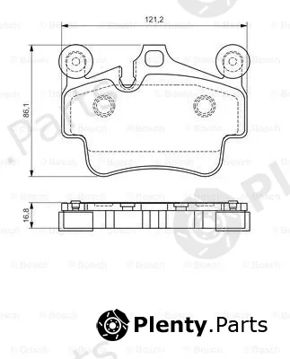 Bosch 0986494567 — Brake Pad Set, disc brake