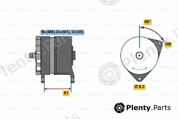 Bosch 0120488149 — Alternator