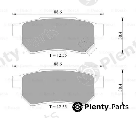 Bosch 0986505729 — Brake Pad Set, disc brake