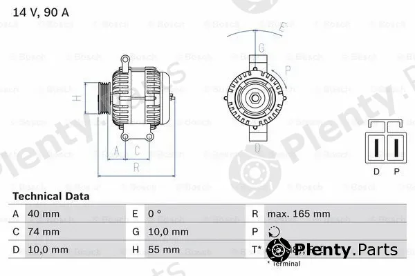 Bosch 0986080320 — Alternator