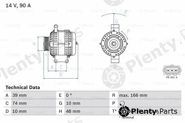Bosch 0986049980 — Alternator