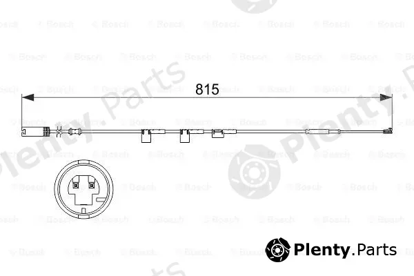 Bosch 1987473524 — Warning Contact, brake pad wear