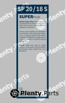 Bosch 3397001768 — Wiper Blade Super Plus