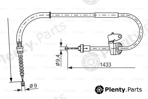 Bosch 1987482231 — Cable Pull, parking brake