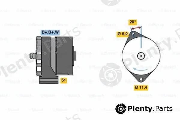 Bosch 0120469523 — Alternator