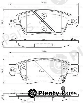 Bosch 0986495134 — Brake Pad Set, disc brake