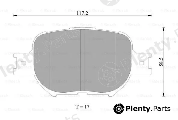 Bosch 0986AB2380 — Brake Pad Set, disc brake